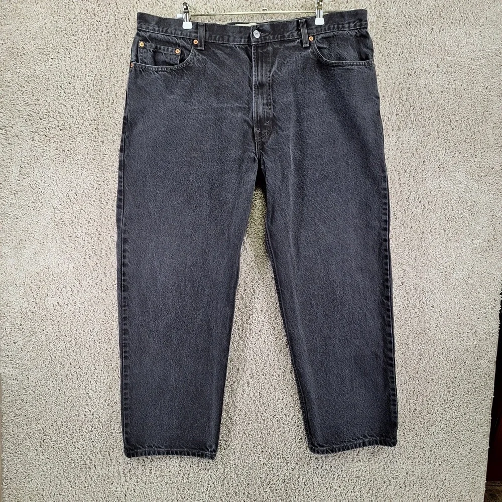 Levi Jeans Mens W42xL30 (Fits 41x28) Dark Wash 550 Relaxed Fit Streetwear Retro